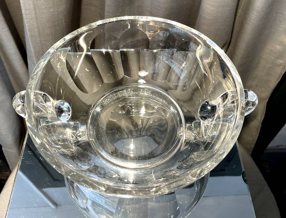 FRUIT CUTTER FRUIT SALAD CRYSTAL CENTERPIECE