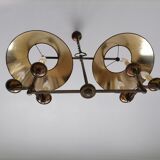 double billiard chandelier