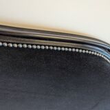 Black velvet bed 140x190