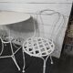 Wrought iron garden furniture