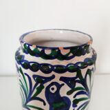 Oriental covered pot decoration flowers birds