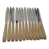 Set of 12 vintage stainless steel blade knives