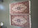 2 vintage silk rugs