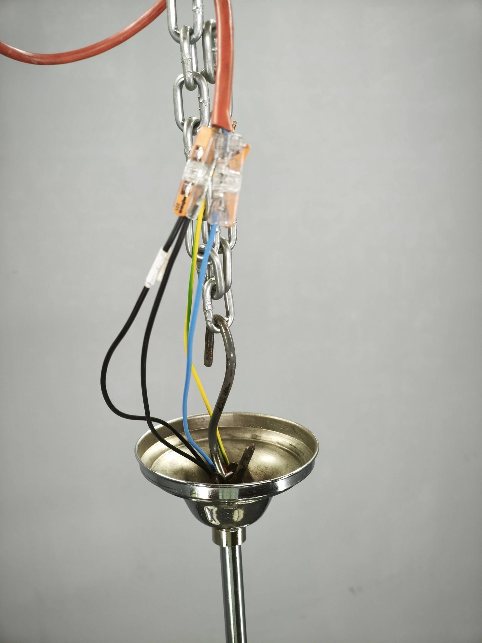 Lustre en verre Art Déco, Tchécoslovaquie, années 1930