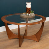 G plan fresco astro teak & glass coffee table, 1960