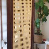 Pair of foldable cane bookcases