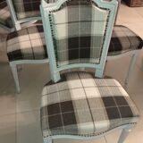 Set of five upholstered chairs
