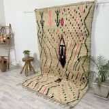 Handmade moroccan berber carpet 254 x 142 cm