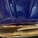 Kostka Lamp France – cobalt blue ceramic and gilding – vintage