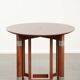 Table d'appoint ronde au design Art Déco