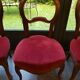 4 chaises médaillon tapissées style Louis Philippe