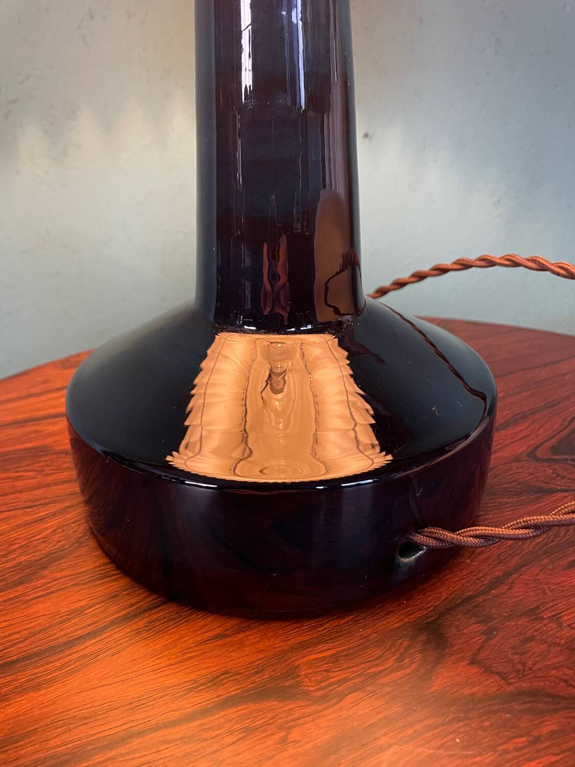 Danish Mid-Century Pottery Table Lamp