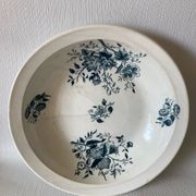 Plat Terre de feu de Grigny motif floral XIX - XXème
