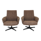 Paire de fauteuils pivotant Tchécoslovaquie 1960