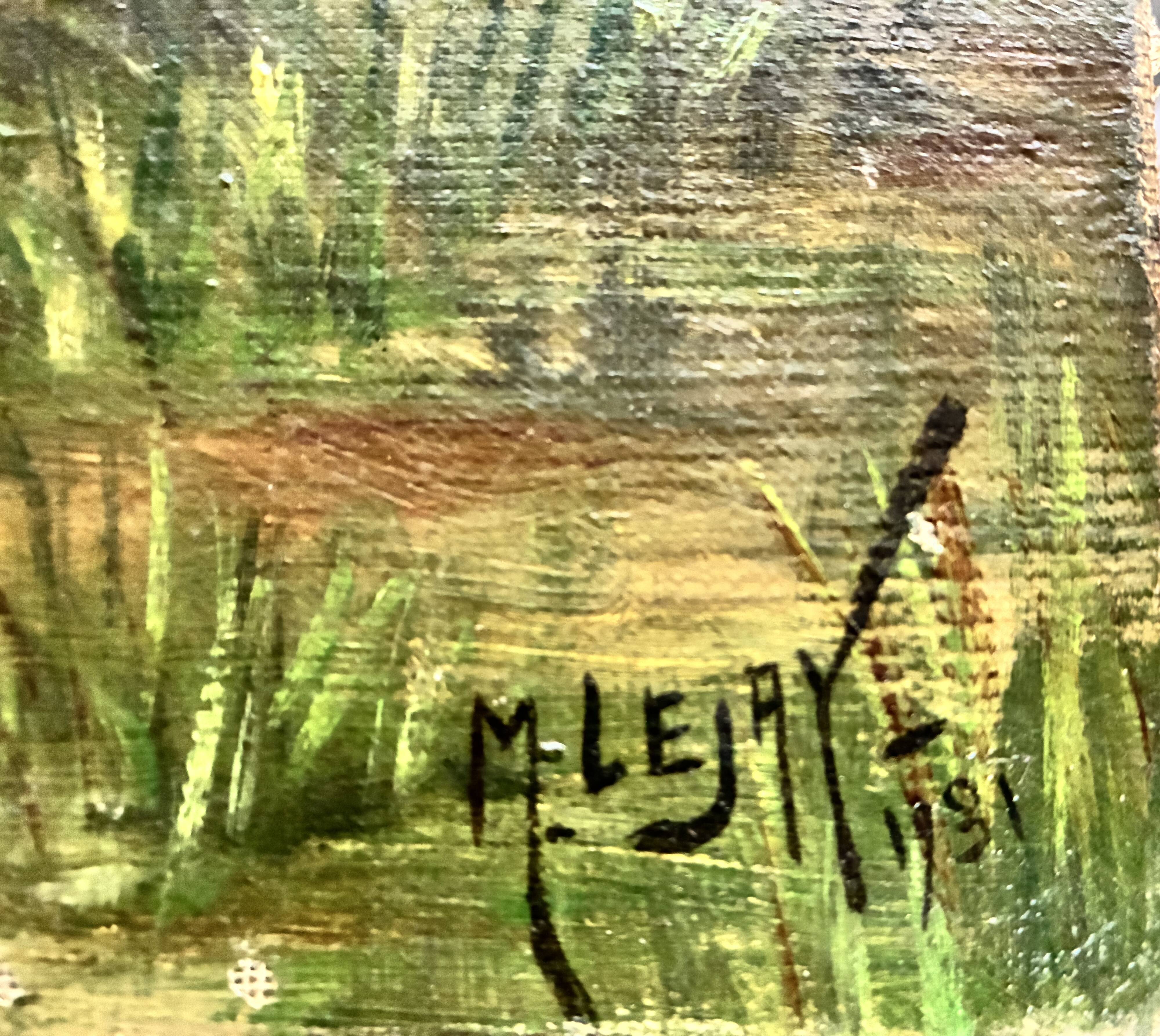 Oil painting on canvas from the early 20th century.