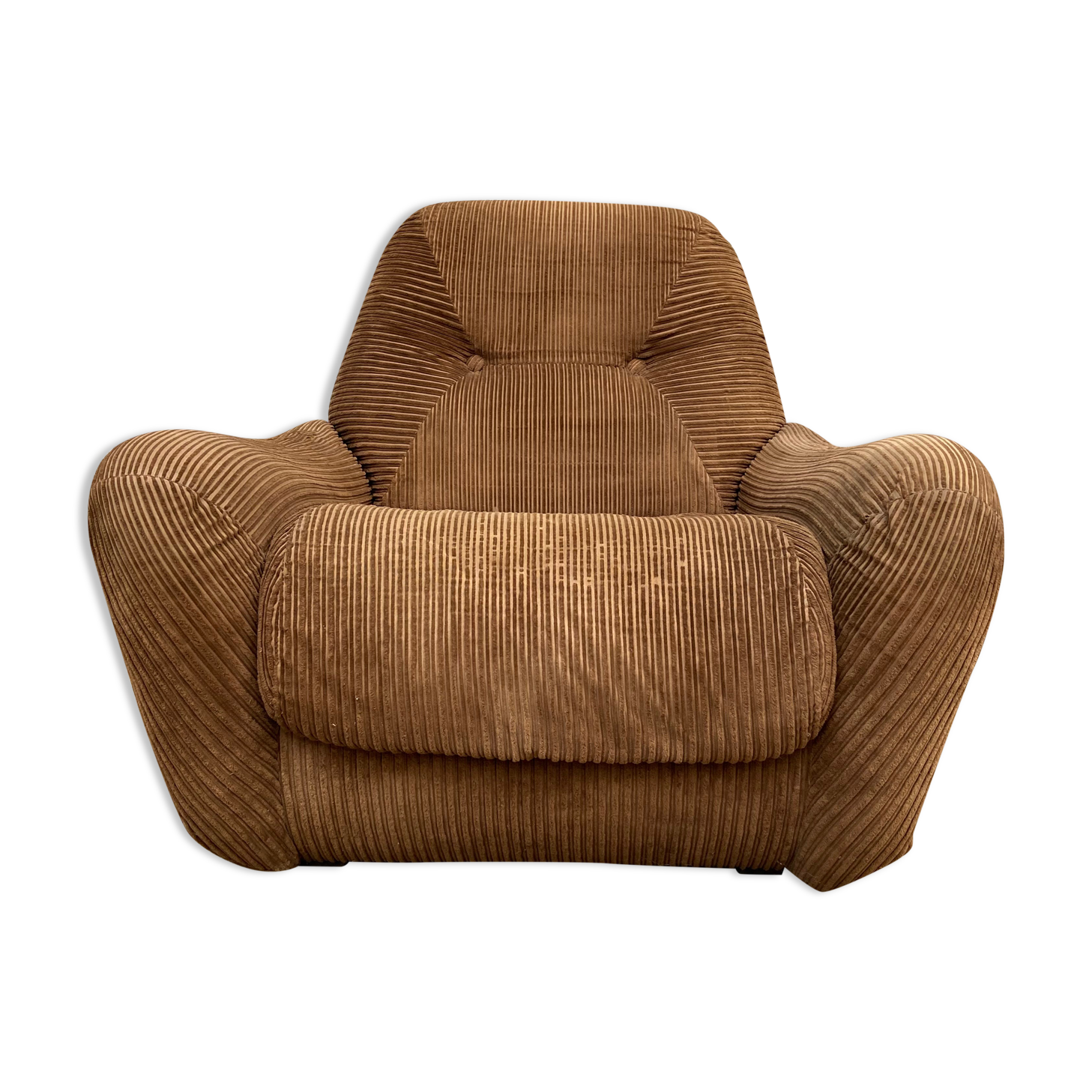 Vintage velvet armchair