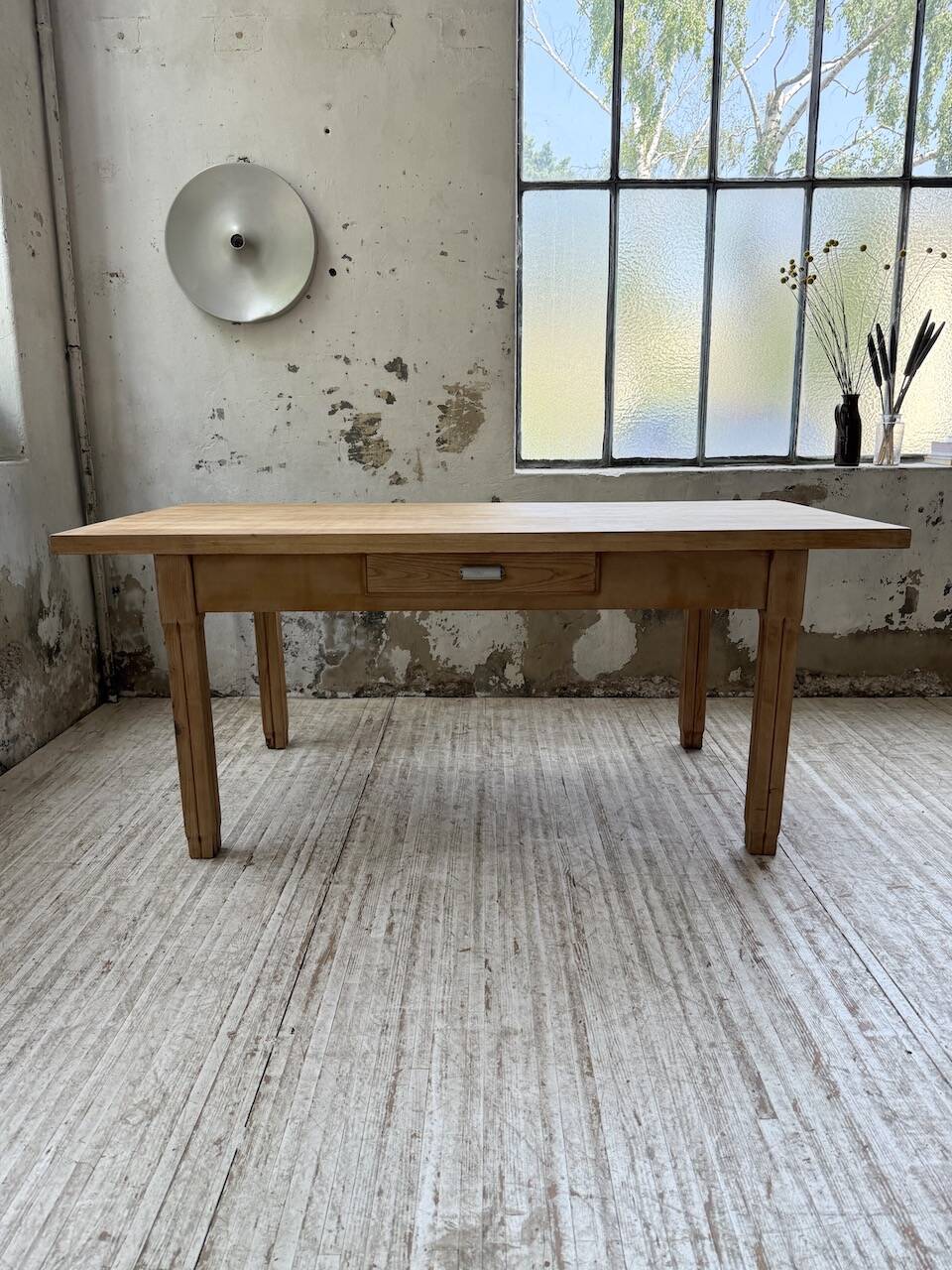 Ancienne table de ferme en chêne