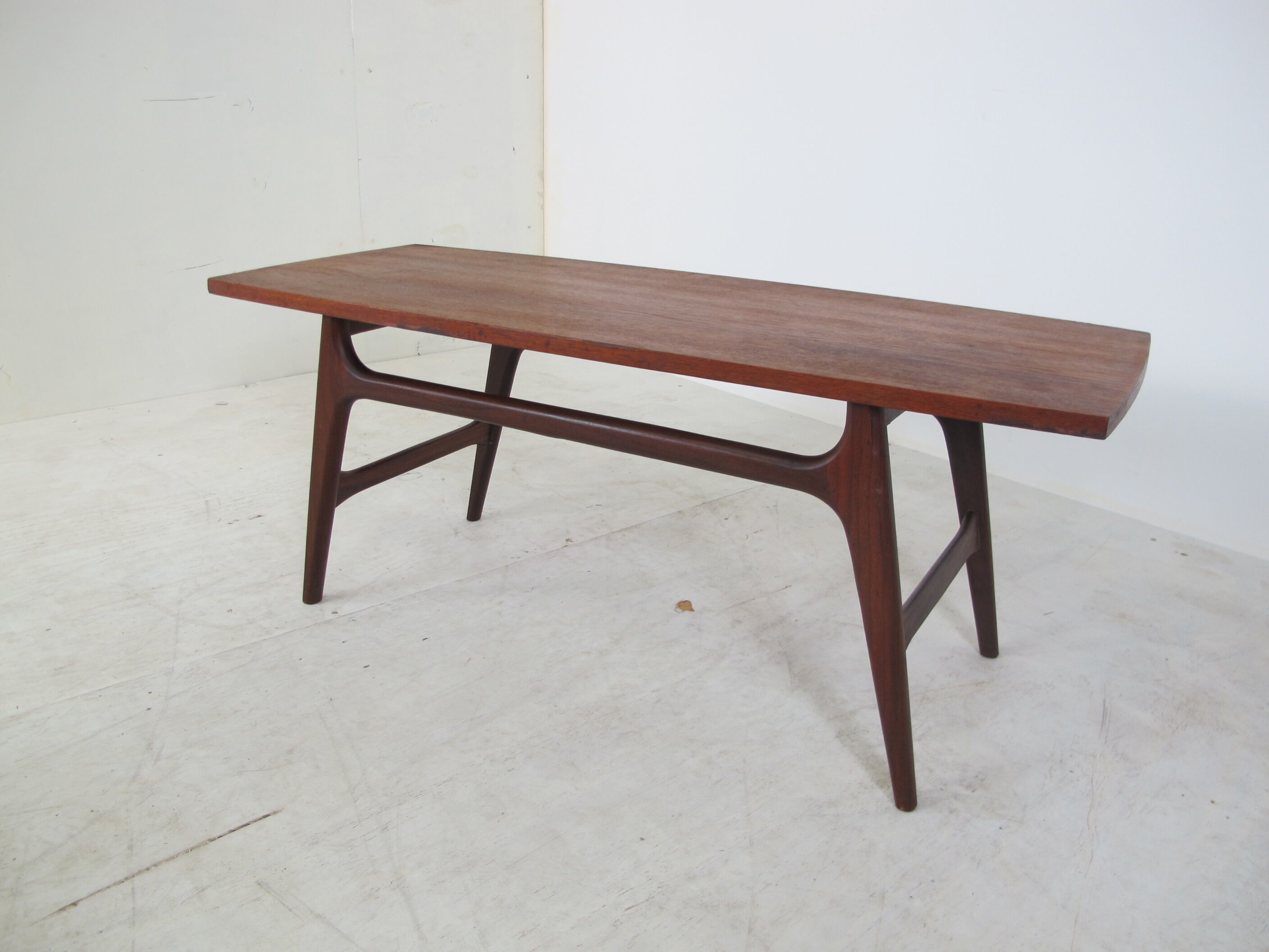 Teak coffee table by Louis van Teeffelen for Wébé, 1950s