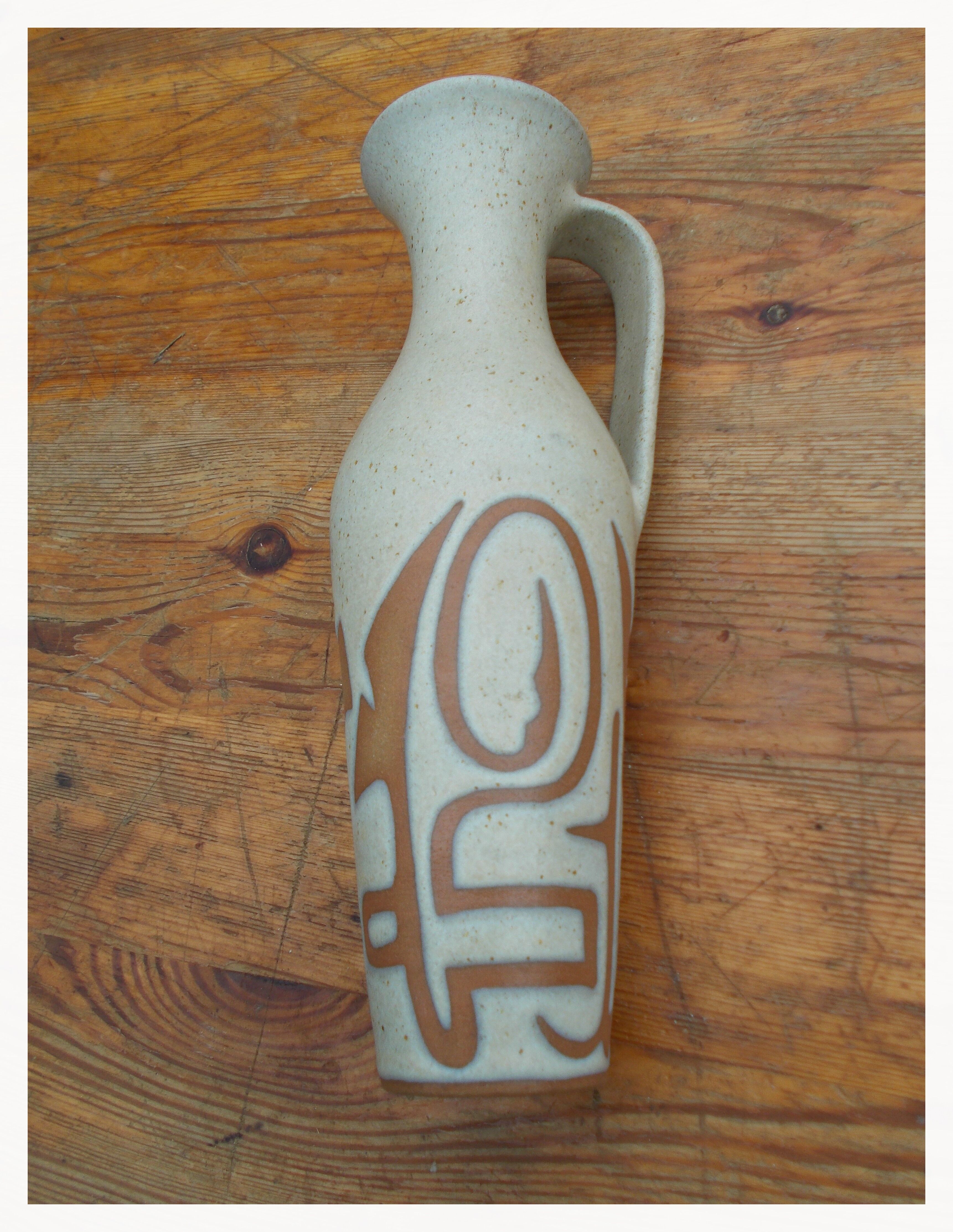 Shape piece signed Silsal Ceramics Vintage ceramics