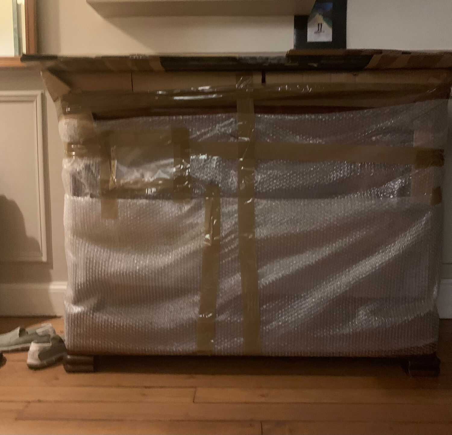 Chest of drawers with marble top