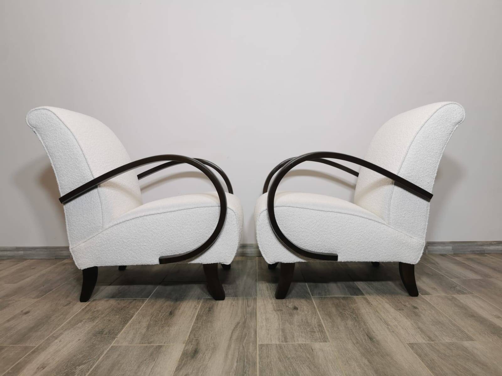 Armchairs by Jindrich Halabala, 1940s, Set of 2