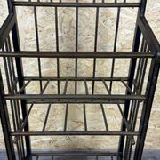Magazine rack from Wiener Werkstätte Austria made of mahogany & brass around 1900