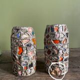 Paire de vases “Picassiette”