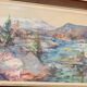 Mid-century Swedish oil painting "Abstract Landscape" – Vintage and framed