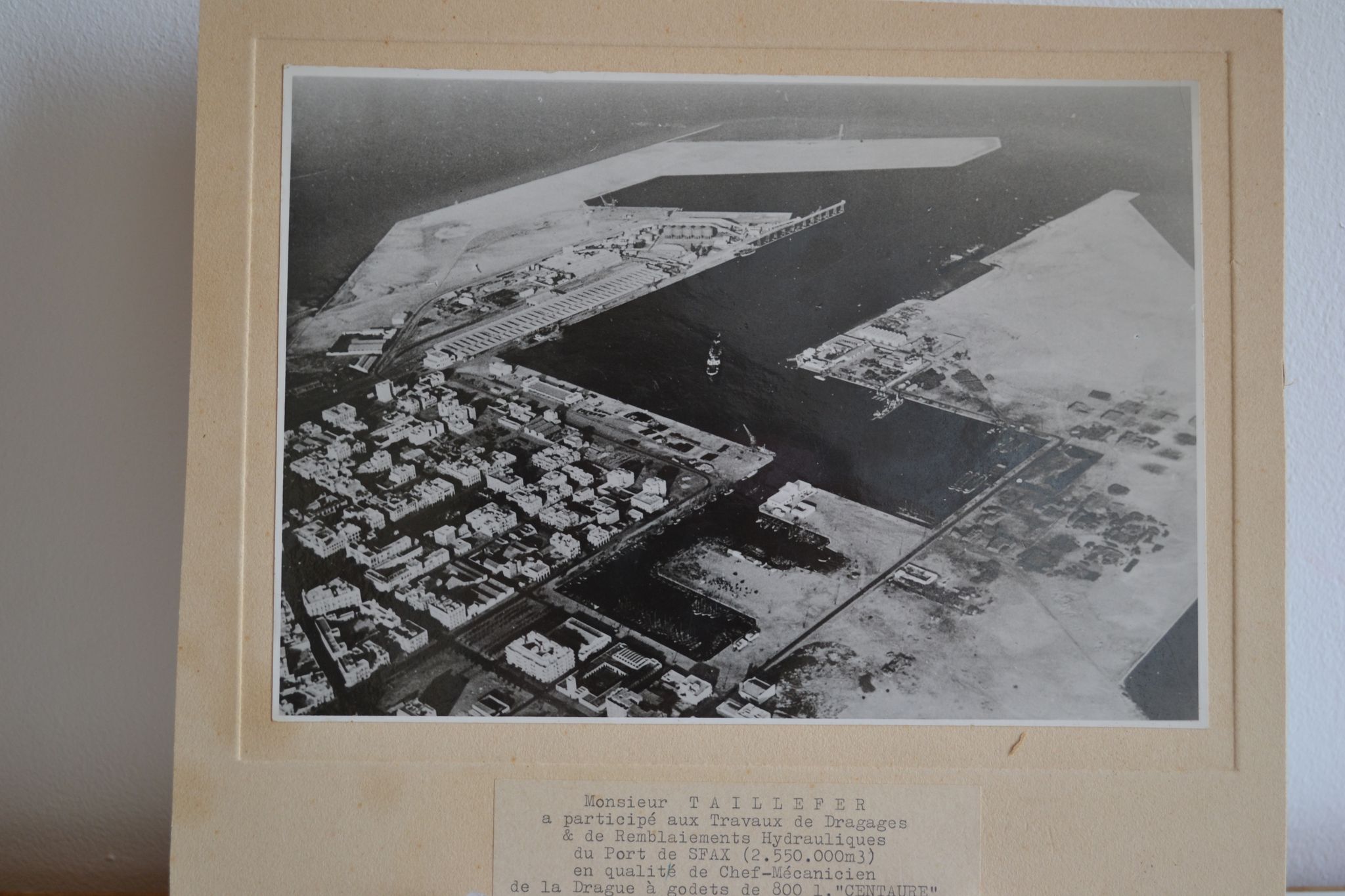 Photo argentique anonyme port de sfax vers 1950