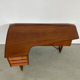 Danish teak Boomerang desk by Peter Løvig Nielsen 1960s