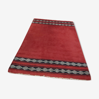 Vintage Berber wool carpet