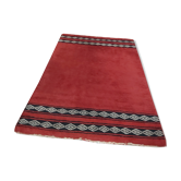 Vintage Berber wool carpet