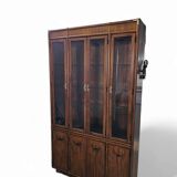 Late 20th Century Vintage Boho Drexel Campaign China Cabinet