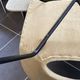 A barrel chair by Pierre Guariche, Steiner, vintage beige fabric, 1950.