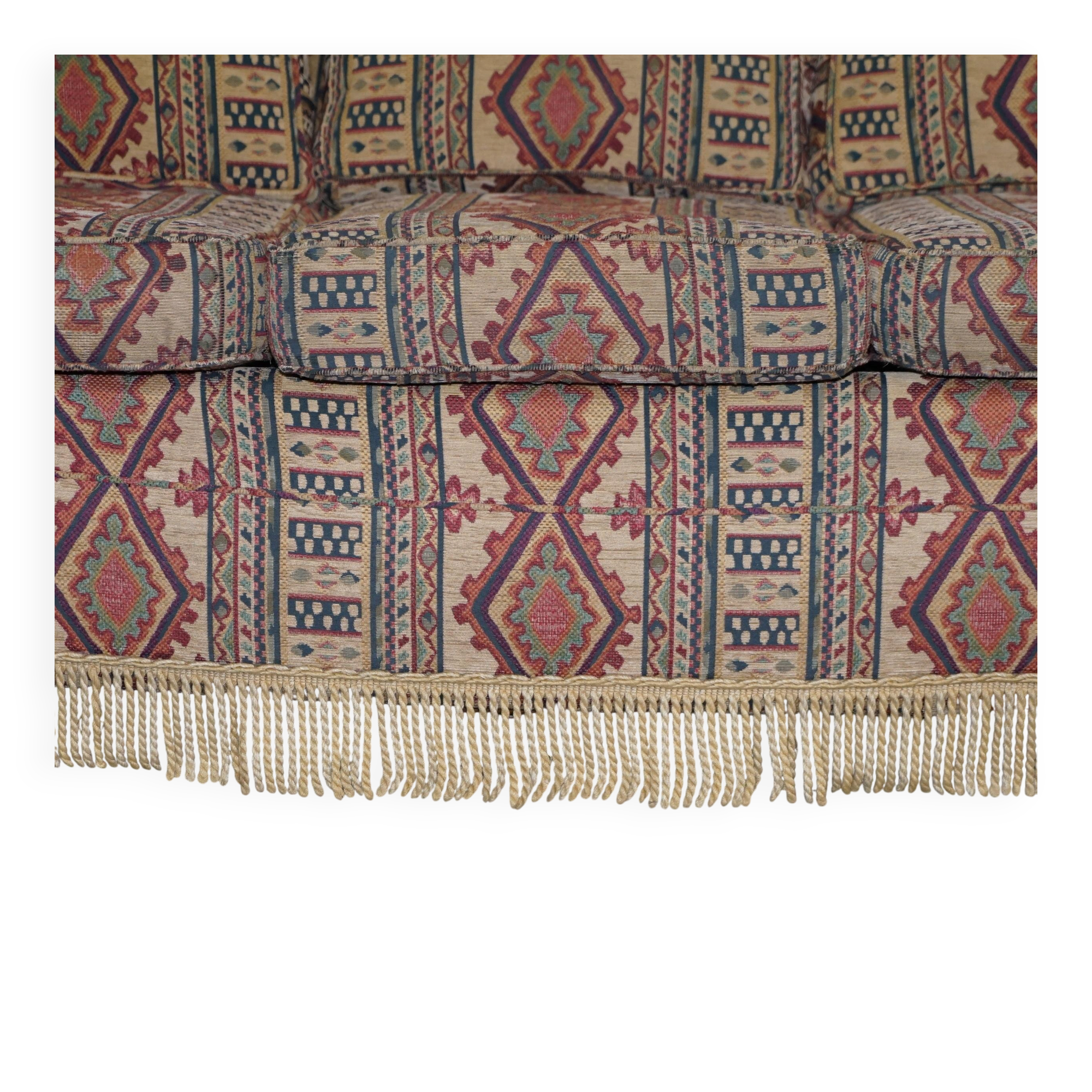 Art Deco style upholstered Kilim sofa