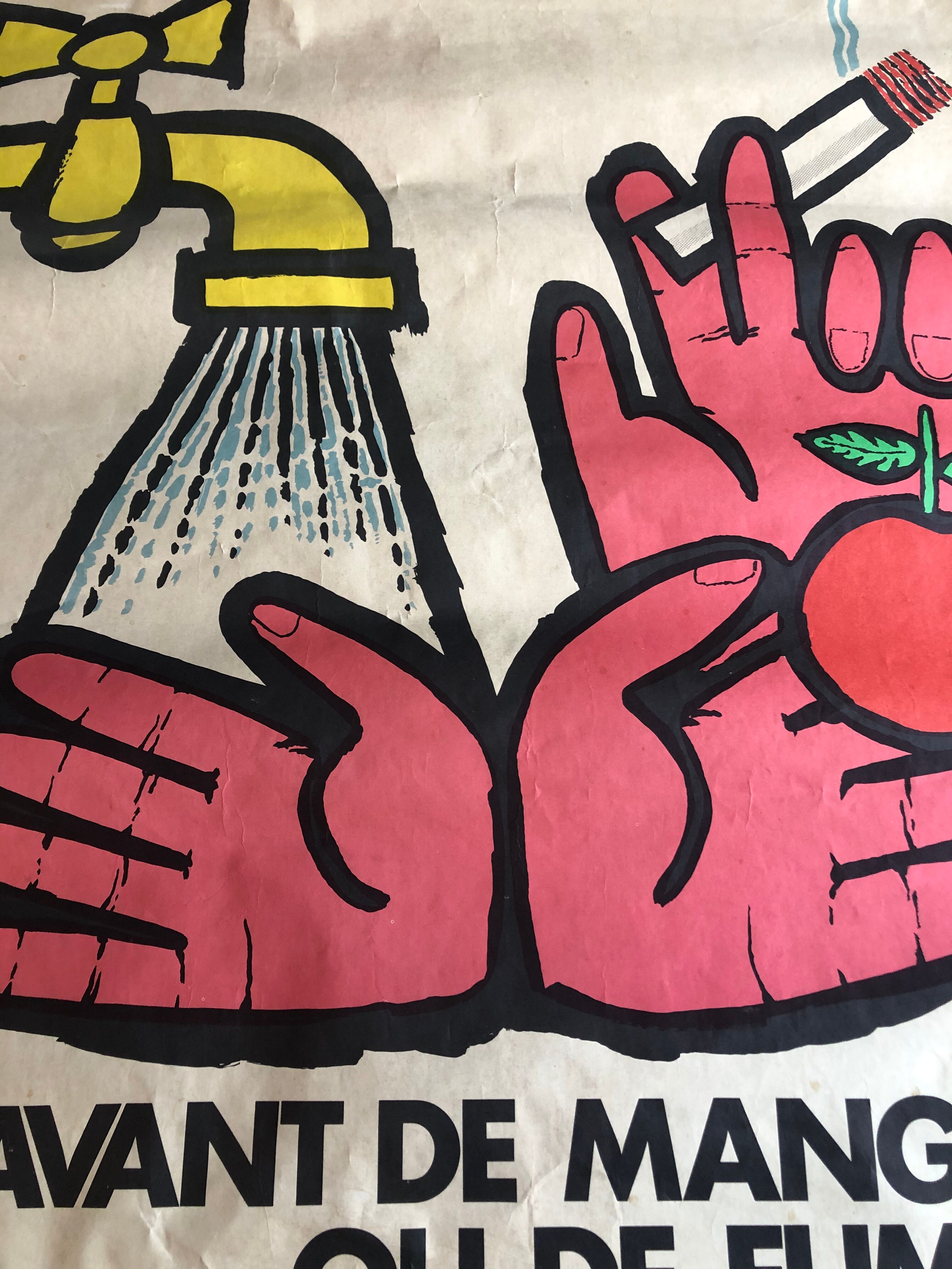 Old vintage poster B. Chadebec 1987