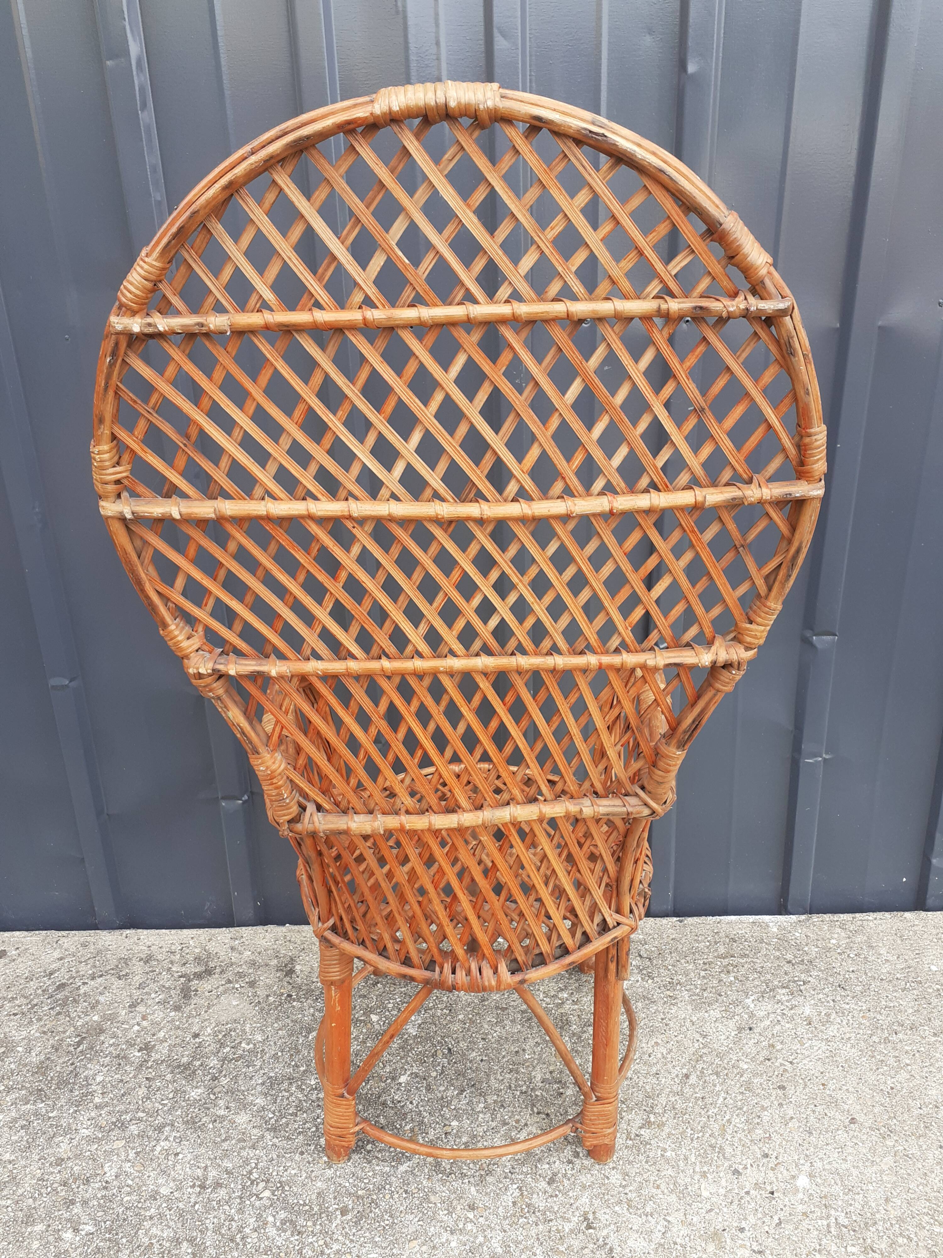 Rattan armchair