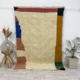 Handmade wool berber rug 250 x 150 cm