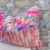 Magnifique coussin Kilim berbère vintage du Maroc