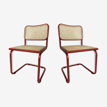 Set of 2 chairs Cesca B32 Marcel Breuer by Thonet