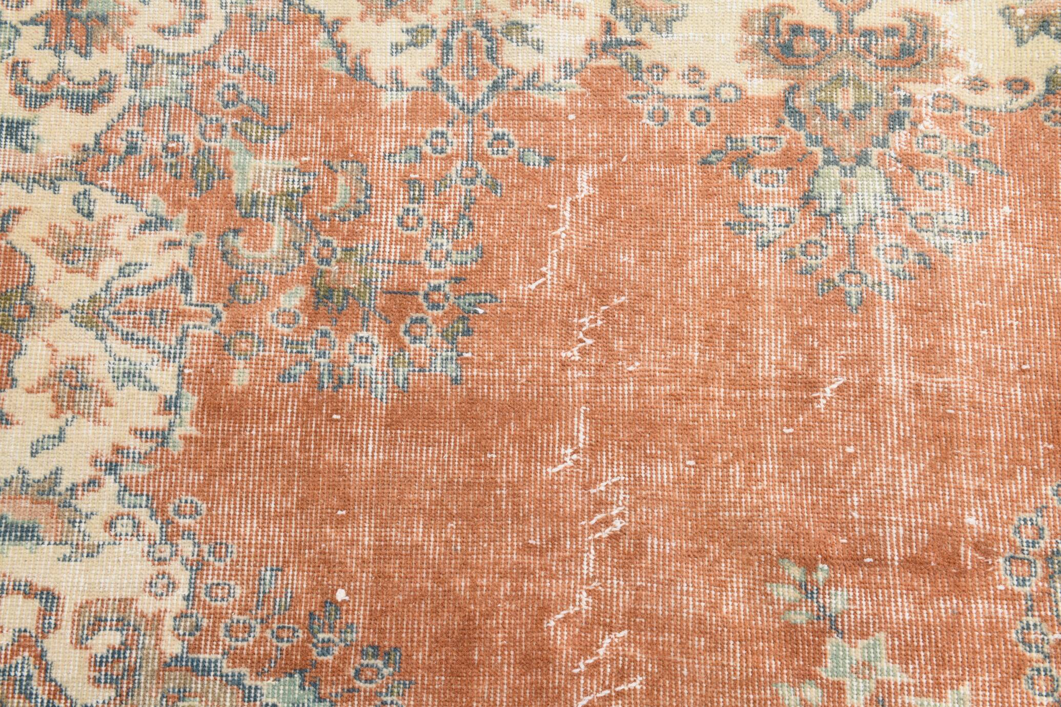 7x10 oriental vintage rug, 217x310