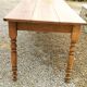 Elegant and refined 230 X 73 solid oak farmhouse table.