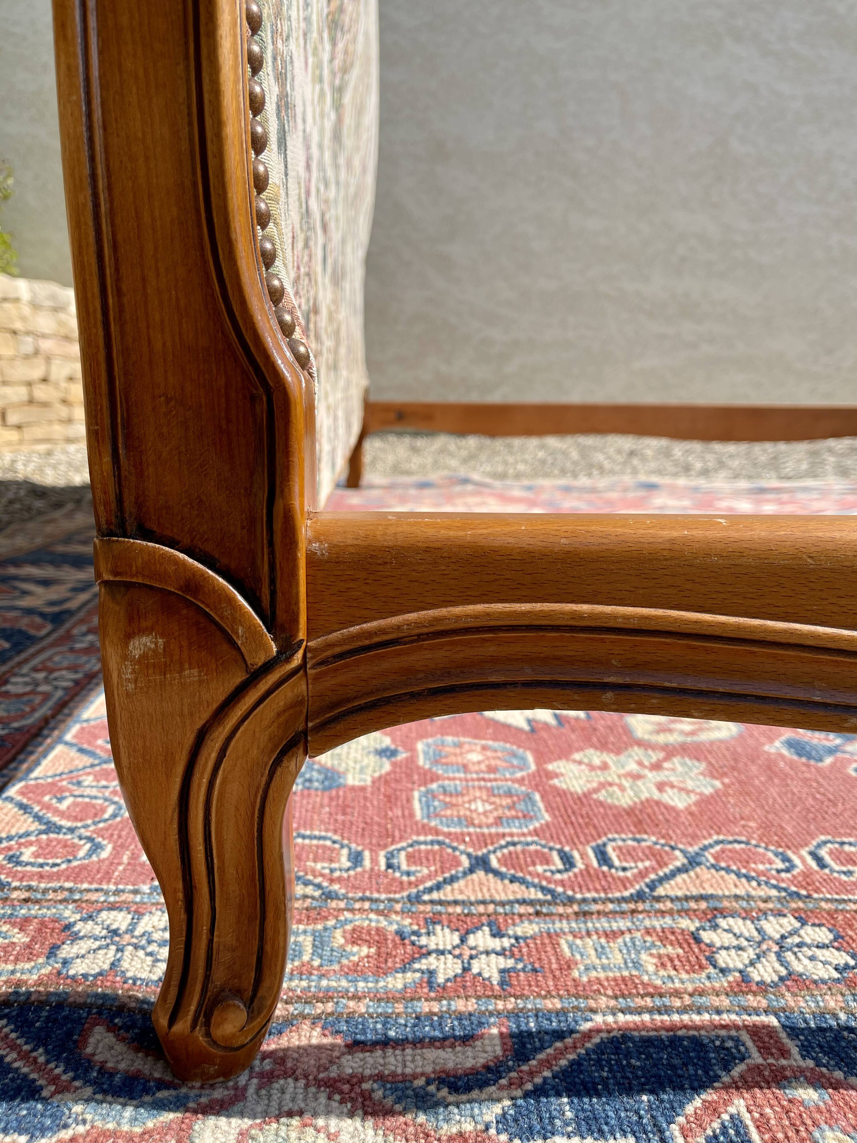 Louis XV style cherry bed