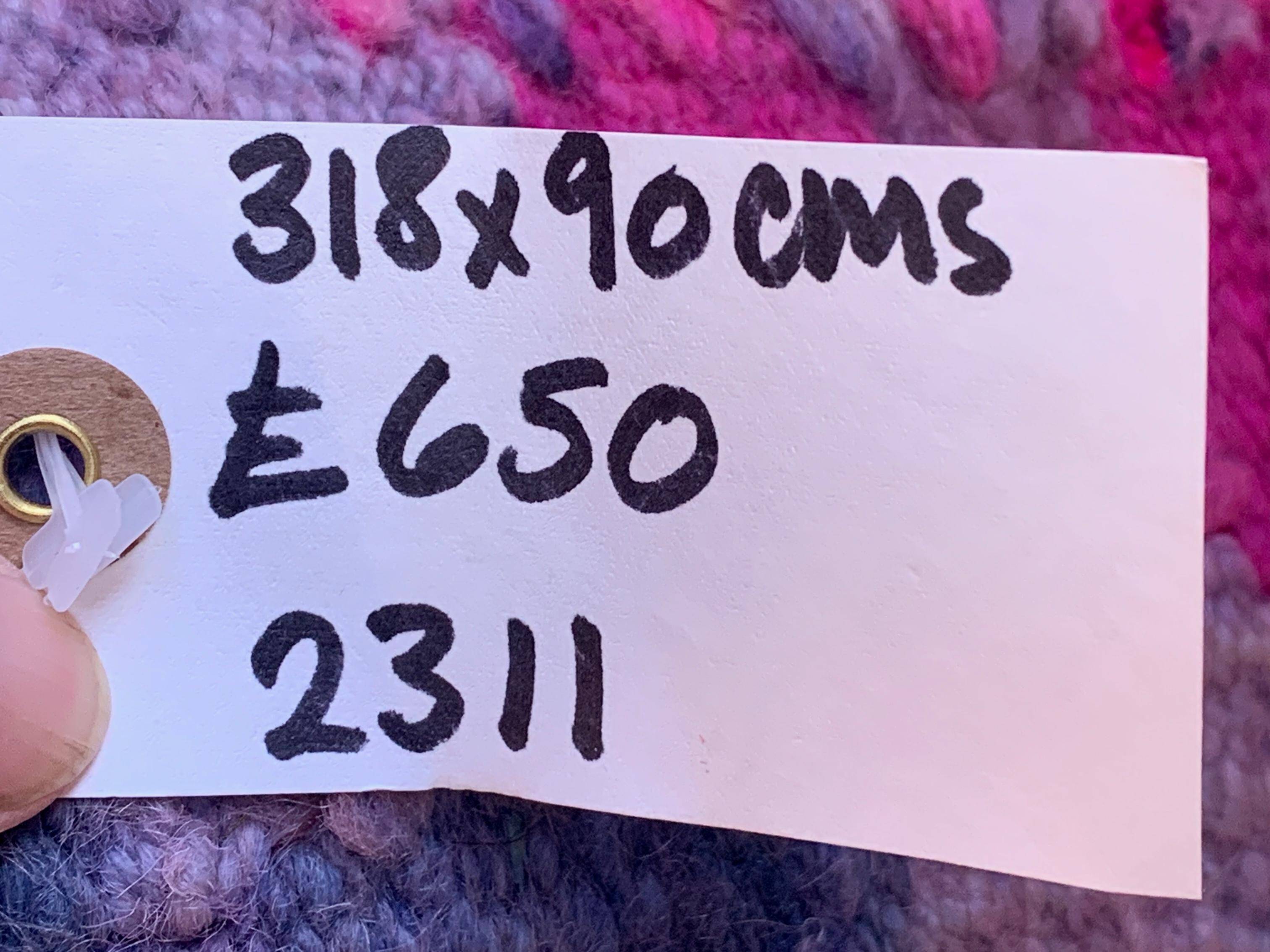 Vintage Turkish  Tribal Runner 318x90 cm veg dye wool rug tribal, handmade