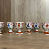 Set of 6 Vintage Japanese Egg Cups