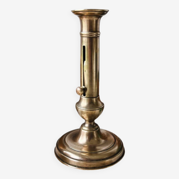Brass push button candle holder