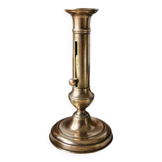 Brass push button candle holder