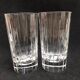 2 Christofle crystal glasses