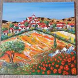 Oil painting on canvas landscape