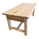 Solid oak table with 2 drawers